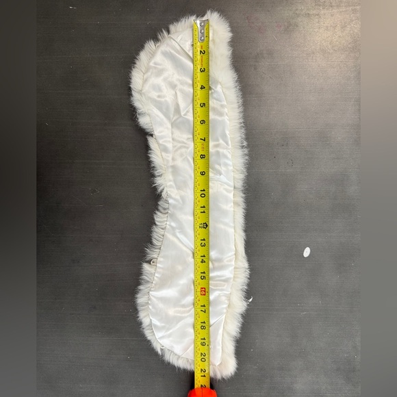 Vintage‎ Genuine Fox Fur Winter White Ivory Soft Dress Jacket Collar Wedding - Picture 9 of 16